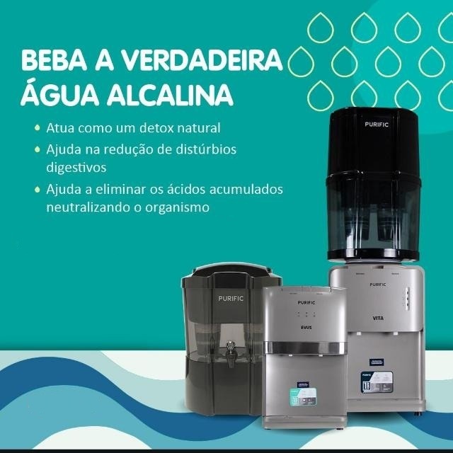 Purificadores de água alcalina da marca Purific